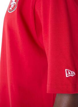 Camiseta New Era San Francisco 49ers rojo para hombre