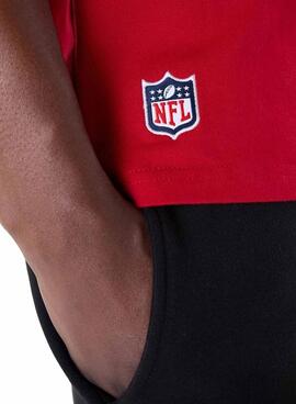 Camiseta New Era San Francisco 49ers rojo para hombre
