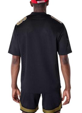 Camiseta New Era San Francisco 49ers NFL Mesh negro para hombre
