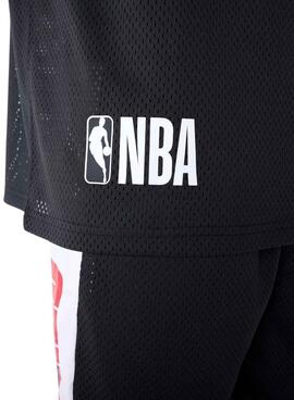 Camiseta New Era Chicago Bulls NBA mesh negro para hombre
