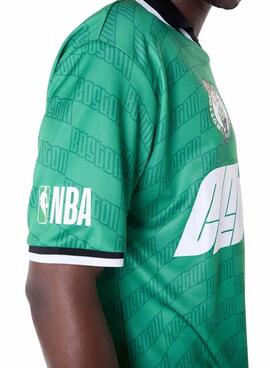 Camiseta New Era Boston Celtics NBA Soccer verde para hombre