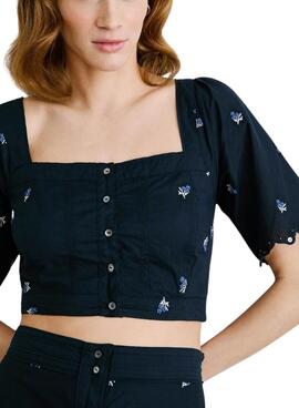 Top Pepe Jeans Energy azul marino para mujer