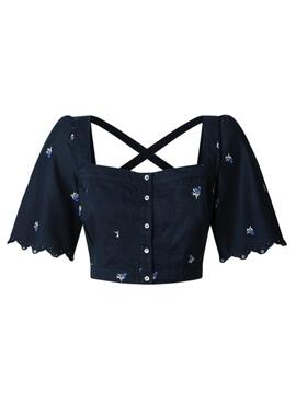 Top Pepe Jeans Energy azul marino para mujer