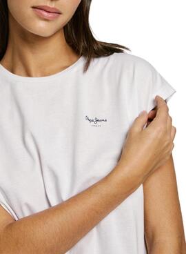 Camiseta Pepe Jeans Blooma  blanco para mujer 