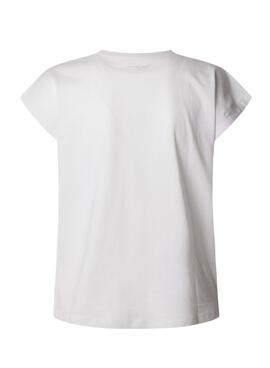 Camiseta Pepe Jeans Blooma  blanco para mujer 
