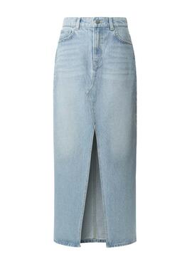 Falda Pepe Jeans Stud denim claro para mujer
