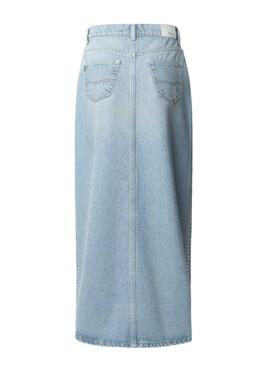 Falda Pepe Jeans Stud denim claro para mujer