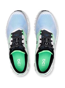 Zapatillas On Cloud 6 verde y azul para hombre