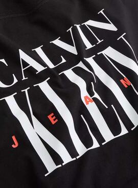 Camiseta Calvin Klein Jeans Serif  negro para hombre 