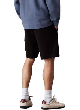 Bermudas Calvin Klein Jeans Woven Label negro para hombre