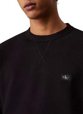 Sudadera Calvin Klein Jeans Woven Label negro para hombre 