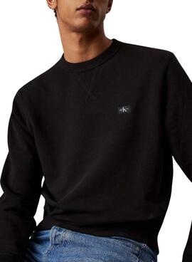 Sudadera Calvin Klein Jeans Woven Label negro para hombre 