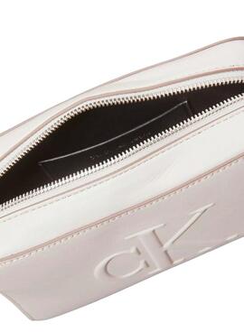 Bolso Calvin Klein Jeans Sculpted Camara  blanco para mujer 