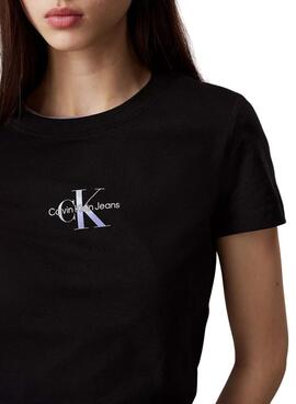 Camiseta  Calvin Klein Jeans Gradient negro para mujer 