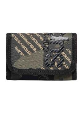 Cartera Superdry Camo Logo Tarp Verde Hombre