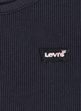 Camiseta Levis Meet and Greet negro para niña