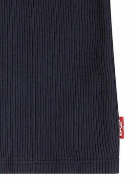 Camiseta Levis Meet and Greet negro para niña