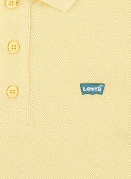 Polo Levis Back Neck Tape amarillo para niño