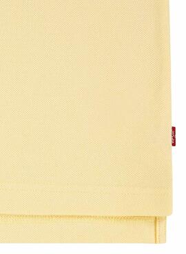 Polo Levis Back Neck Tape amarillo para niño
