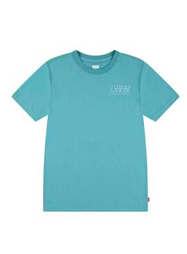 Camiseta Levis Sun azul para niño