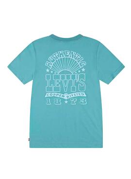 Camiseta Levis Sun azul para niño