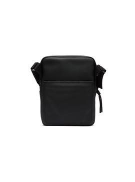 Bolso Lacoste M Flat Crossover Negro Hombre