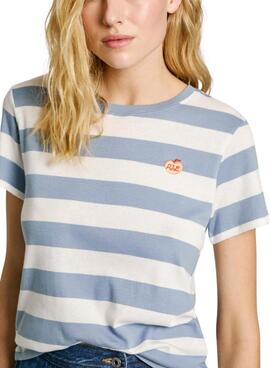 Camiseta Pepe Jeans Jinx azul para mujer