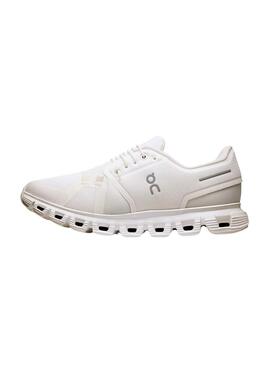 Zapatillas ON RUNNING Cloud 6 blancas para mujer. 50-70 caracteres.