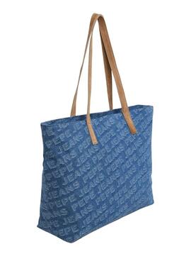 Tote Pepe Jeans Bellamie denim para mujer