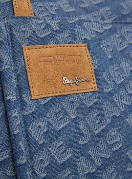 Tote Pepe Jeans Bellamie denim para mujer
