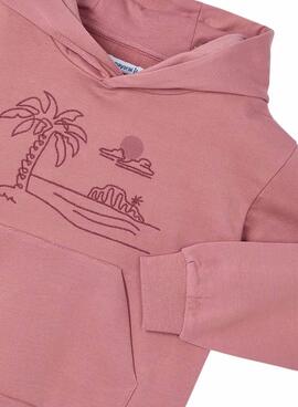 Sudadera Mayoral bordado rosa para niña