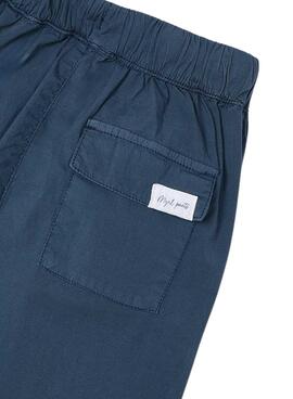 Pantalón Mayoral pinzas relaxed marino para niño