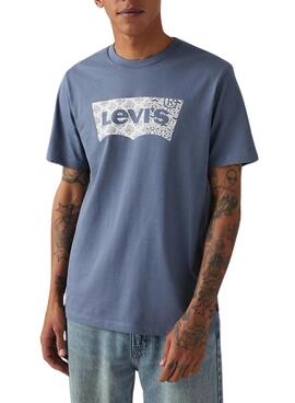 Camiseta Levis Graphic azul para hombre
