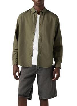 Camisa Levis Authentic verde para hombre