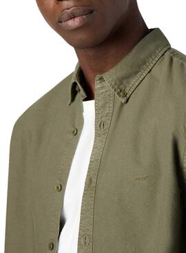 Camisa Levis Authentic verde para hombre