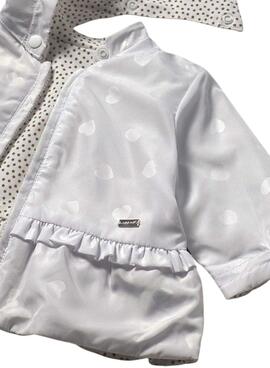 Cortavientos Mayoral reversible blanco para bebé