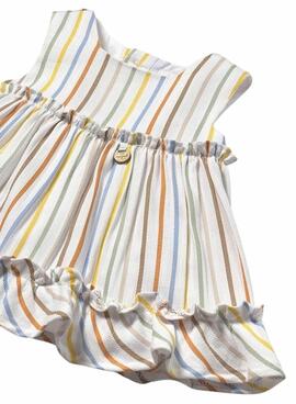 Vestido Mayoral plana rayas para bebé