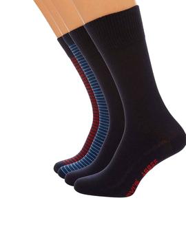 Caja Calcetines Levis Regular Azul Hombre