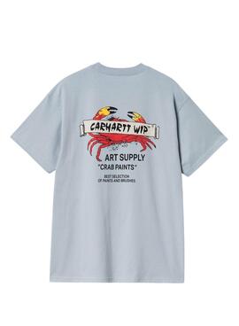 Camiseta Carhartt Crab Paint azul para hombre