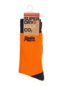 Pack Calcetines Superdry City Naranja Hombre
