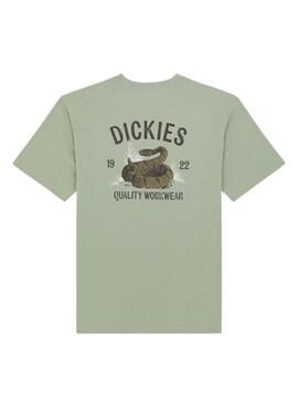 Camiseta Dickies Snake verde para hombre