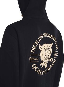 Sudadera Dickies Wrench negro con capucha para hombre