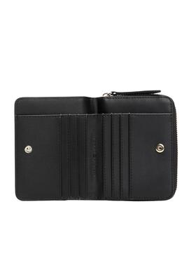 Cartera Tommy Hilfiger Logotape negro para mujer