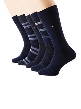 Pack Calcetines Tommy Hilfiger Duo Stripes Hombre