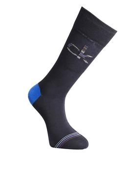 Calcetines Calvin Klein Logo Azul