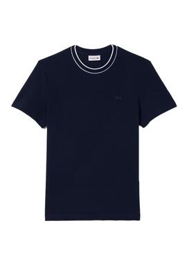 Camiseta Lacoste Pique azul para hombre