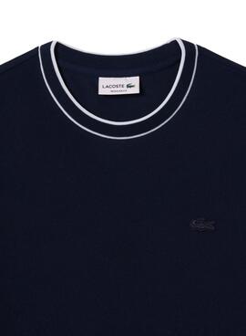 Camiseta Lacoste Pique azul para hombre