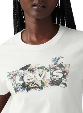 Camiseta Levis Spring blanco para mujer