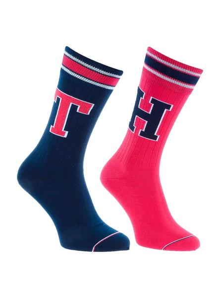 TOMMY HILFIGER CALCETINES Tommy Hilfiger UNI TJ QUARTER - Calcetines x2  poison green - Private Sport Shop