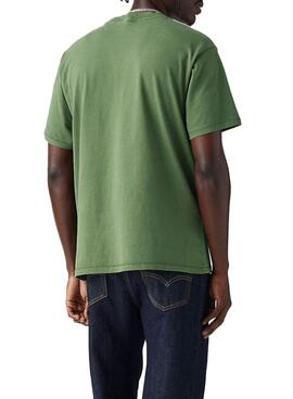 Camiseta Levis Red Tab verde para hombre